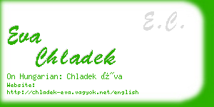 eva chladek business card